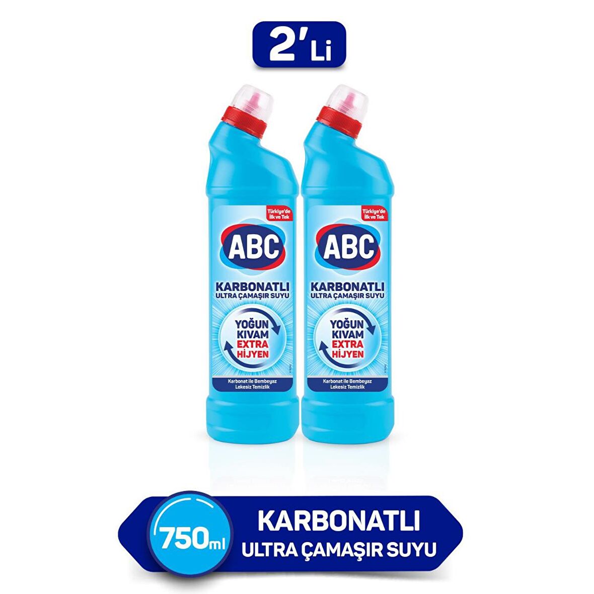 ABC Karbonatlı Normal Jel Çamaşır Suyu 2 x 750 ml